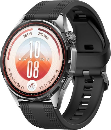Huawei Watch GT 7 Неръждаема стомана 46mm Водоустойчив с Пулсомер Черен