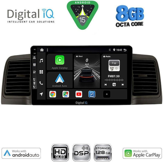 Digital IQ Auto-Audiosystem für Toyota Korolla 2001-2006 mit Touchscreen 9 Zoll
