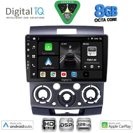 Digital IQ Автомобилна Аудио Система за Ford Ranger Mazda BT-50 2006-2011 (Bluetooth/USB/Wi-Fi/GPS/Apple CarPlay/Android Auto) с Touch Screen 9"