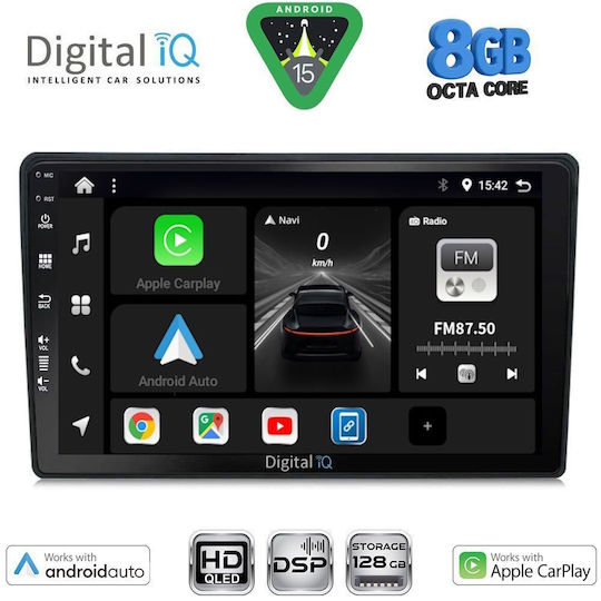 Digital IQ Автомобилна Аудио Система За Honda HR-V 1998-2005 (Bluetooth/USB/Вграден Wi-Fi/GPS/Apple CarPlay/Android Auto) С Touch Screen 9"