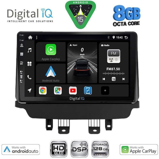 Digital IQ Auto-Audiosystem für Mazda 2 2014-2023 (Bluetooth/USB/WiFi/GPS/Apple CarPlay/Android Auto) mit 9 Zoll Touchscreen