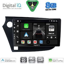 Digital IQ Auto-Audiosystem für Honda Insight 2009-2014 Bluetooth USB Eingebautes Wi-Fi GPS Apple CarPlay Android Auto mit 9 Zoll Touchscreen
