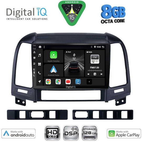 Digital IQ Car Audio System for Hyundai Santa Fe 2005-2013 with Touch Screen 9" Digital IQ BXF 18239_CPAA