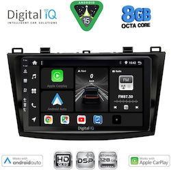Digital IQ Auto-Audiosystem für Mazda 3 2009-2014 (Bluetooth/USB/Eingebautes Wi-Fi / GPS / Apple CarPlay / Android Auto) mit 9 Zoll Touchscreen
