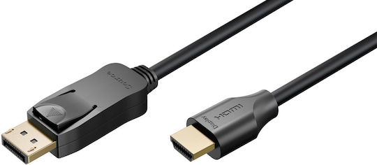 Goobay 80526 Кабел DisplayPort мъжки - HDMI мъжки 3m Черен