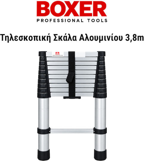 Boxer Телескопична Стълба Алуминий Едно Максимална Височина 3.8m