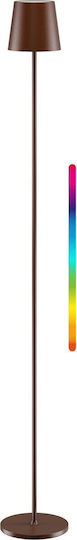 Goobay LED Floor Lamp H122cm with RGBW Light 220lm Copper