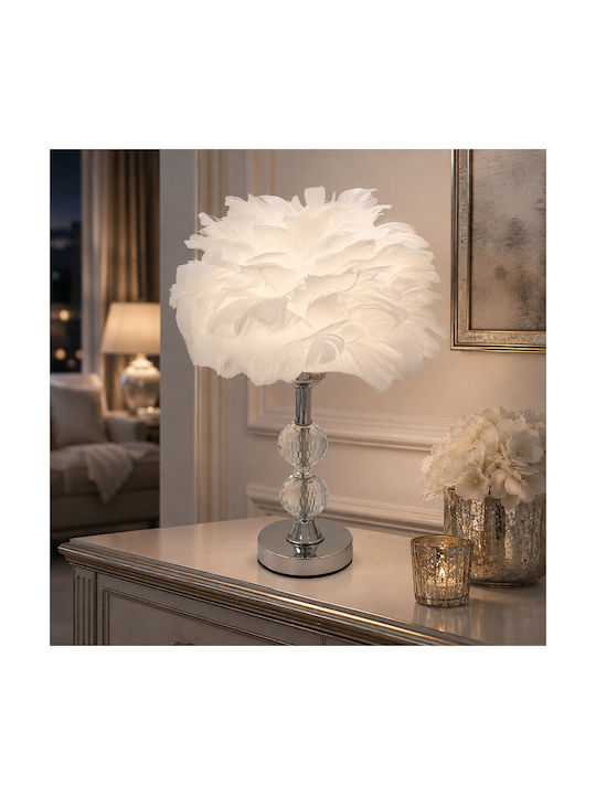 Keskor Metal Table Lamp for E27 Socket with Whi...