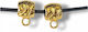 Metallische Schmuckherstellungsmaterialien Perle Barelki Link 27 Vergoldet 24k 8x12mm 3 Stück
