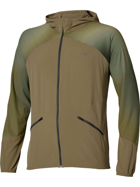 Mizuno Wasserdichtes Herren Jacke Martini Olive