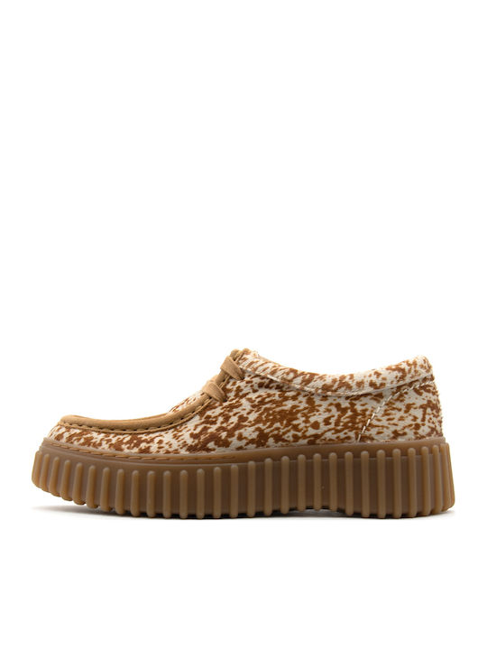 Clarks Torhill Bee Leder Damen Mokassins in Bei...