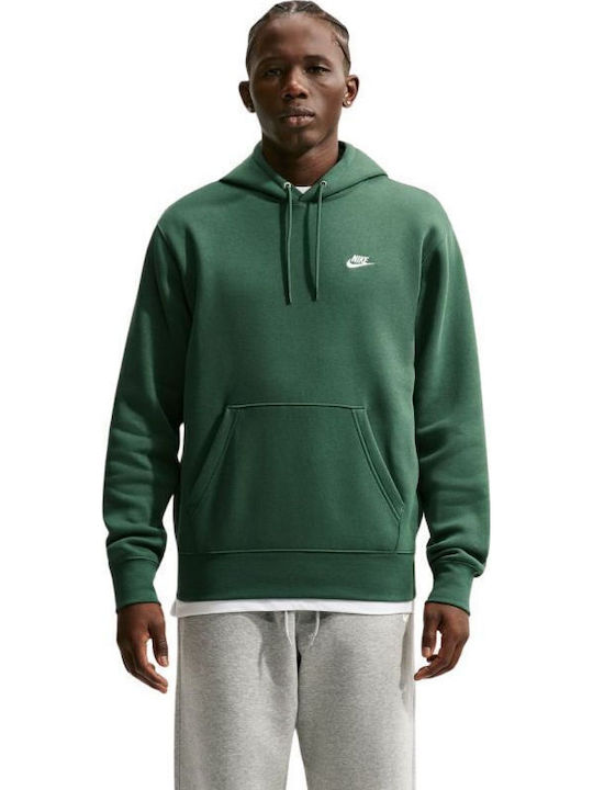 Nike Club Ζακέτα με Κουκούλα Green