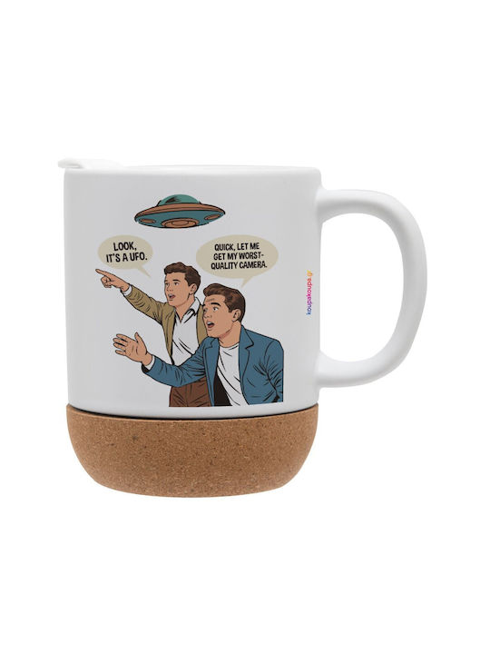 Koupakoupa Look! It's A UFO Mug Ceramic With Li...