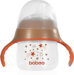 Baboo Cană pentru bebeluși din silicon maro pentru 6 luni+ 150 ml