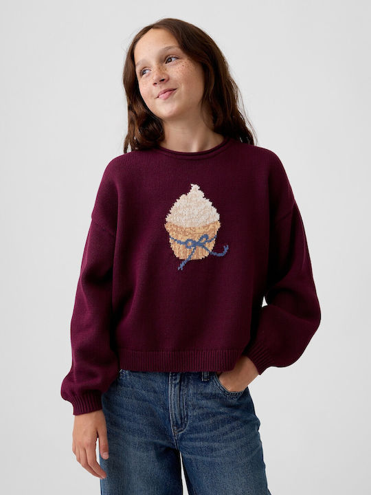 GAP Kids Long-Sleeved Sweater Tuscan Red