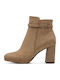 Suede Stiefeletten Damen Braun