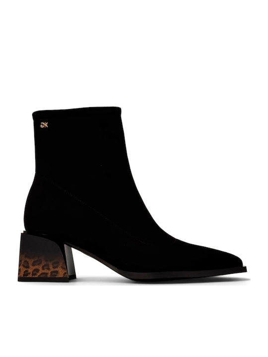 Suede Women's Ankle Boots Black