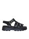 Women's Flat Sandals Gladiator Flatforms Black