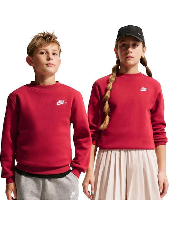 Nike Fleece Kinder-Sweatshirt Strickjacke Rot S...