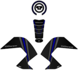 Gpk Σετ 3d Προστατευτικά Ρεζερβουάρ Yamaha Tracer 700 2016-2019 Μπλε 61gp92