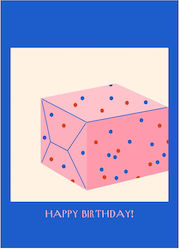 Поздравителна Картичка Happy Birthday Present Poster & Frame Хартия Високо Качество A6