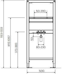 Koło Technic Gt Frame Washbasin 99402000