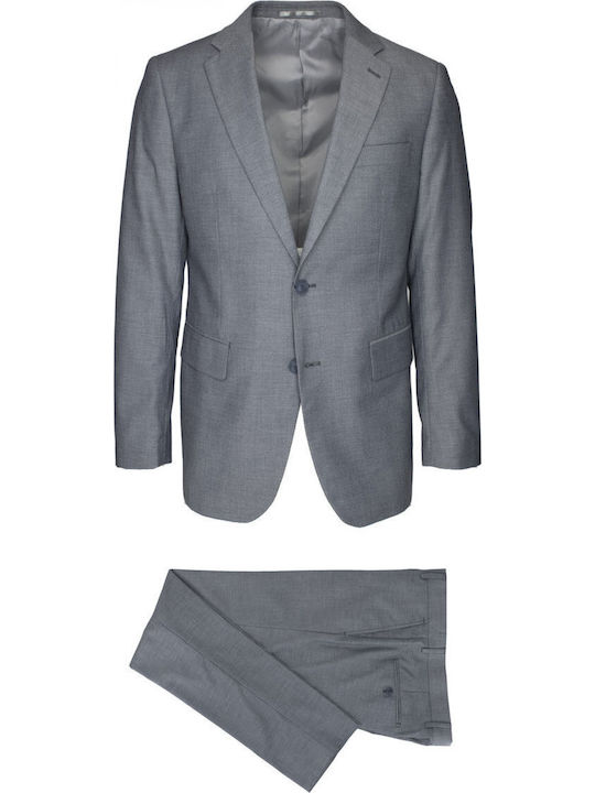 New York Tailors Men's Suit with Regular Fit Grey