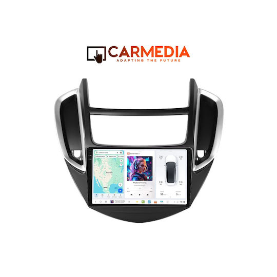 Carmedia Автомобилна Аудио Система За Chevrolet Trax 2014-2022 Bluetooth USB Вграден Wi-Fi GPS Apple CarPlay Android Auto С Touch Screen 9.5"