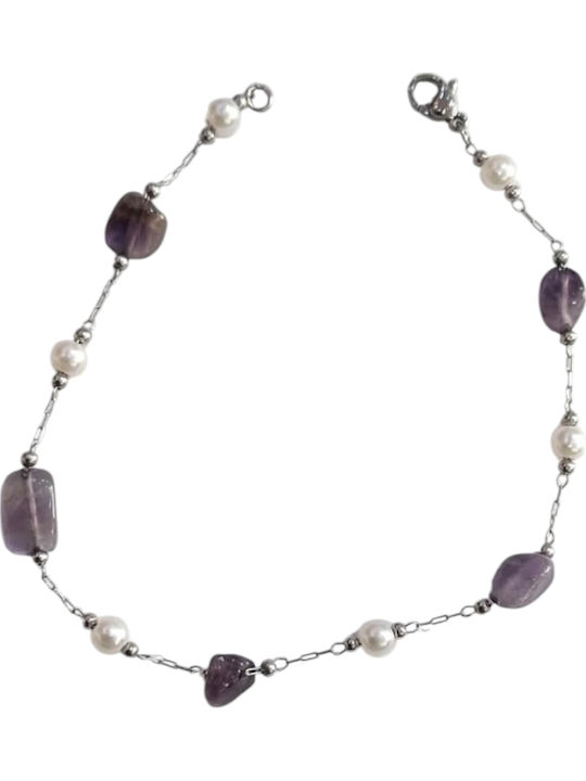 Kalliopi Silver Γυναικείο Βραχιόλι από Ατσάλι