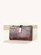 Große Damenbrieftasche Burgundisch