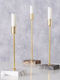 Boltze Marmor Kerzenhalter in Gold Farbe 32x32x32cm