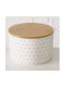 Boltze Set of 3 Ceramic Cereal Jars with Lid 10x10cm 3 Pieces