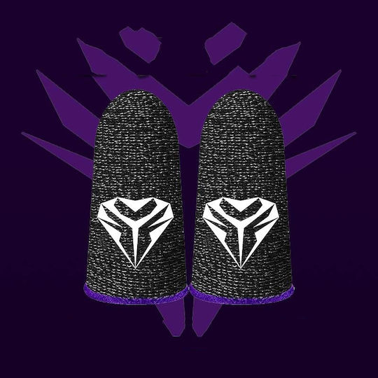 Gaming Gloves Superconductive Sweat-Resistant Fingers Purple