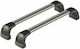 Nordrive Bare De Acoperiș Din Aluminiu Silenzio CX Pentru Fiat 500L Cross / 500L 2017-2022 Set Cu Picioare Argintii