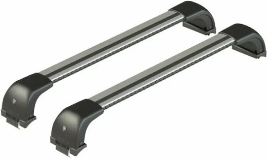 Nordrive Bare de Acoperiș din Aluminiu Silenzio CX pentru Peugeot 208 2012-2019 Set cu Picioare Argintii