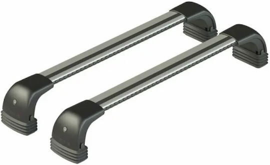 Nordrive Bare De Acoperiș Din Aluminiu Silenzio CX Pentru Peugeot 207 2006-2012 Set Cu Picioare Argintii