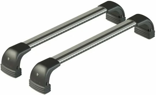 Nordrive Bare De Acoperiș Din Aluminiu Silenzio CX Pentru Peugeot 207 3D 2013-2014 Set Cu Picioare Argintii