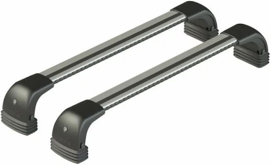 Nordrive Bare de Acoperiș din Aluminiu Silenzio CX pentru BMW Seria 3 E90 E91 2005-2012 Set cu Picioare Argintii