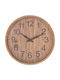Home&Styling Collection Wanduhren Kunststoff Braune Ø30.5cm