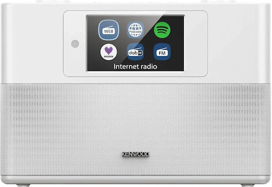 Kenwood 1379341 Retro Tischplatte Radio DAB+ mit Bluetooth und USB Weiß