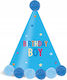 Γαλάζιο Καπελάκι Πομ Πομ Birthday Boy