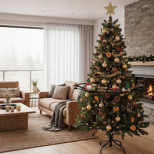 Home&Styling Collection Изпълнена със Светлина Коледна Фигура Влак с Дължина 87.5см 23 Бройки