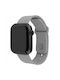 Σταθερό Λουράκι Σιλικόνης Αθλητικά Ρούχα Apple Watch Band 42 44 45 46 49 Mm Ανοιχτό Γκρι