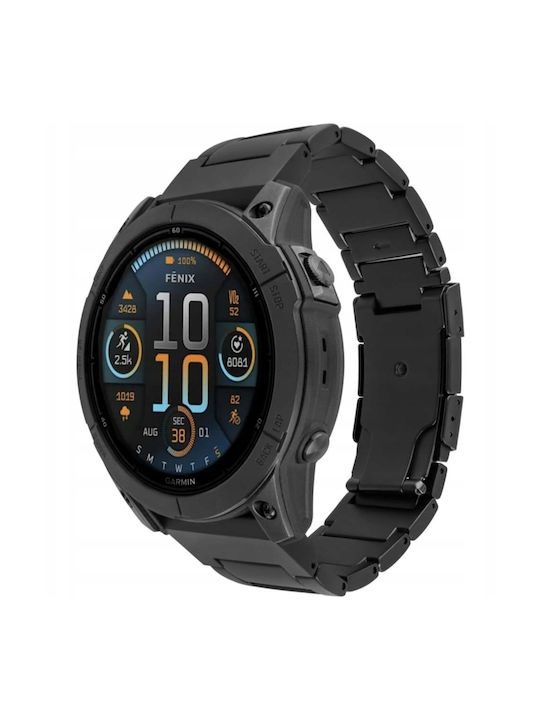 Fixed Titanium Strap Fixed Titanium Strap Garmin Quickfit 26 Mm Black