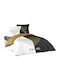 Douceur d'Intérieur Set Cotton Duvet Cover 240x220cm Double With 2 Pillowcases Miu Multicolour