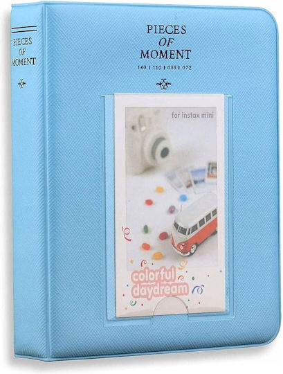 Loveinstant Mini Photo Album for 64 Blue Photos