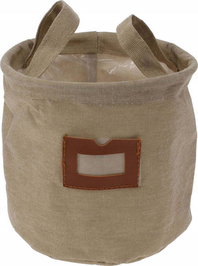 Home&Styling Collection Καλάθι Αποθήκευσης Υφασμάτινο Γκρι 16x16x23cm
