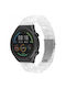 Fixed Resin Strap Fixed Resin Strap Quick Release 20 Mm Smartwatch Cloud White