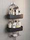 Bathroom Solutions Raft de baie montat pe perete metalic 24x12x59cm