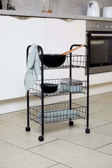 Wenko Floor Bathroom Shelf Metallic Black